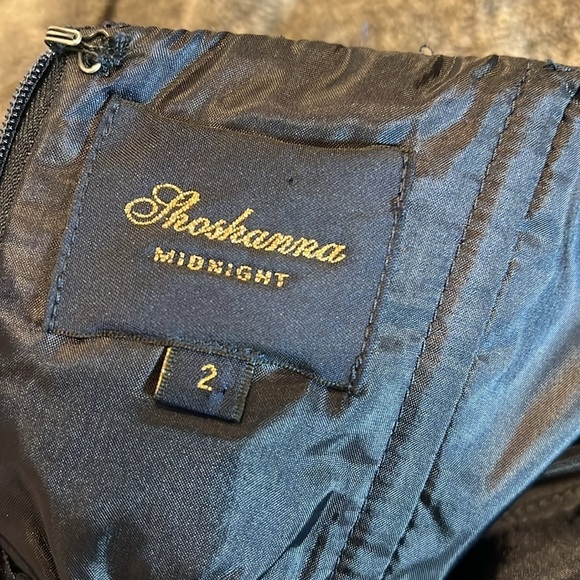 Shoshanna Midnight Uma Navy Lace Midi Halter Dress Size 2 - Picture 9 of 11